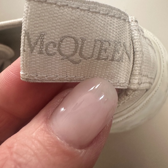 Alexander McQueen's Women's Tread Slick Lace Up Sneakers in White - Picture 4 of 8